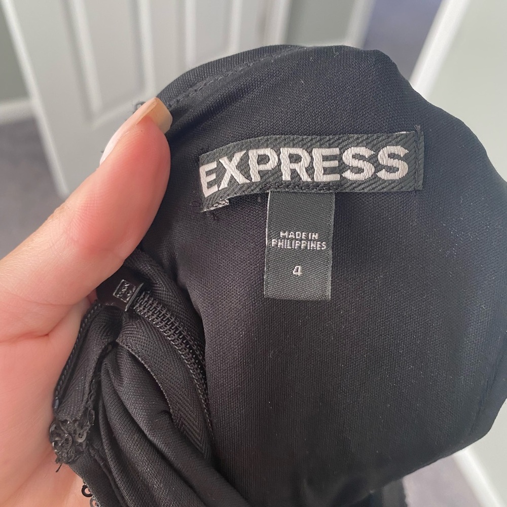 Express black cut out sequin dress - Picture 3 of 4